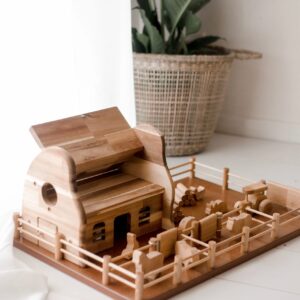 Wooden Farm Barn Playset