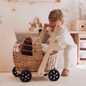 Water Hyacinth Doll Pram & Walker