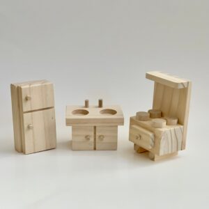 Wooden Dollhouse Furniture - Kitchen