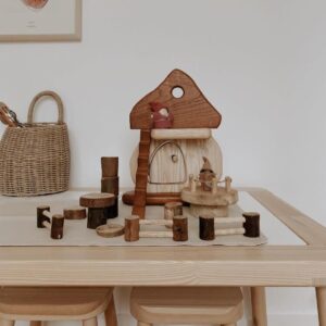 Natural Wooden Mushroom House