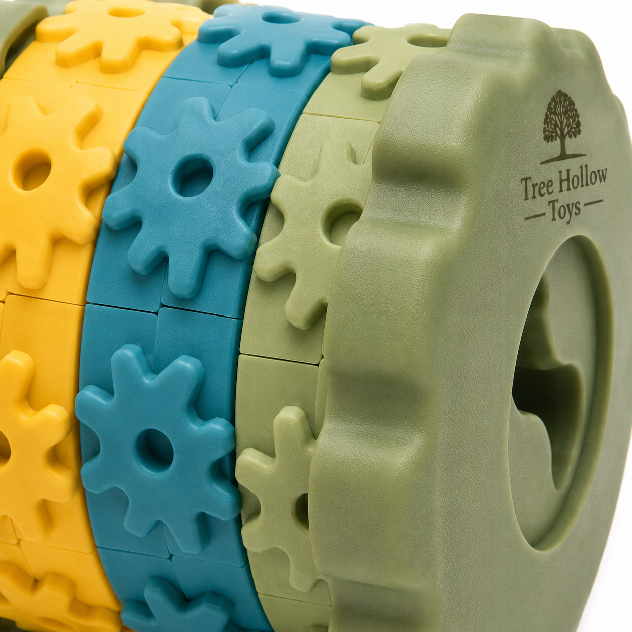 Tree Hollow Toys Interactive Gear Roller Dog Toy for Aggressive Chewers – Durable Treat Dispensing Puzzle Toy for Medium & Large Dogs - Image 4