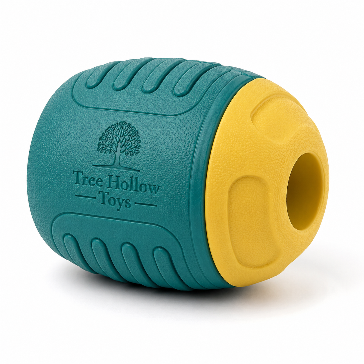 Tree Hollow Toys Interactive Treat Dispensing Dog Toy – Durable Rubber Puzzle Chew Toy for Medium & Large Dogs
