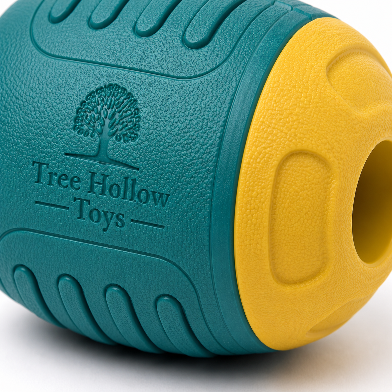 Tree Hollow Toys Interactive Treat Dispensing Dog Toy – Durable Rubber Puzzle Chew Toy for Medium & Large Dogs - Image 2