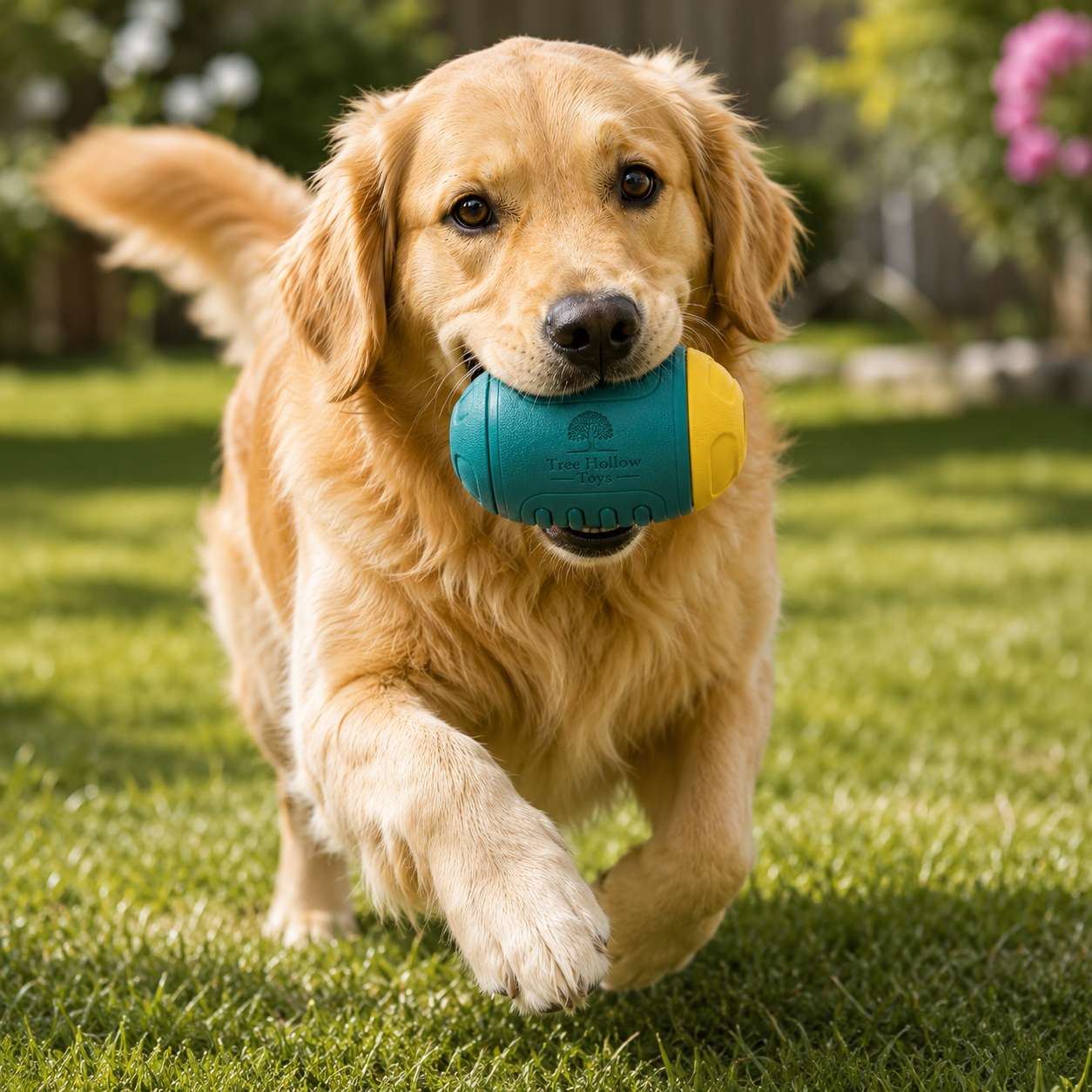 Tree Hollow Toys Interactive Treat Dispensing Dog Toy – Durable Rubber Puzzle Chew Toy for Medium & Large Dogs - Image 5